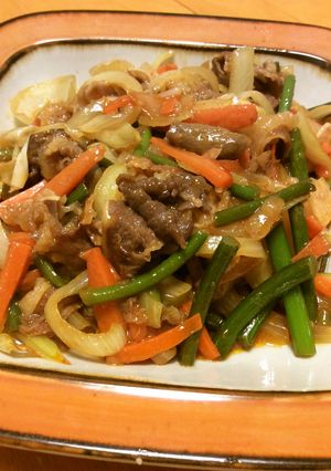 牛肉と野菜の甘辛炒め-レシピのメイン写真