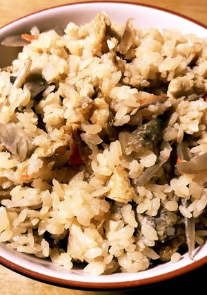 鶏肉とごぼうの炊き込みご飯-レシピのメイン写真