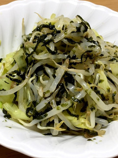 給食の味♡超簡単★菜っ葉ともやしの磯和え-レシピのメイン写真