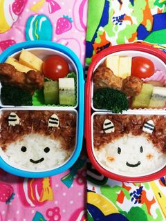 幼稚園(年少)双子のお弁当14-レシピのメイン写真
