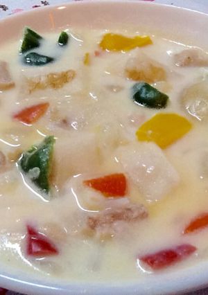 餅入りミルクシチュー-レシピのメイン写真