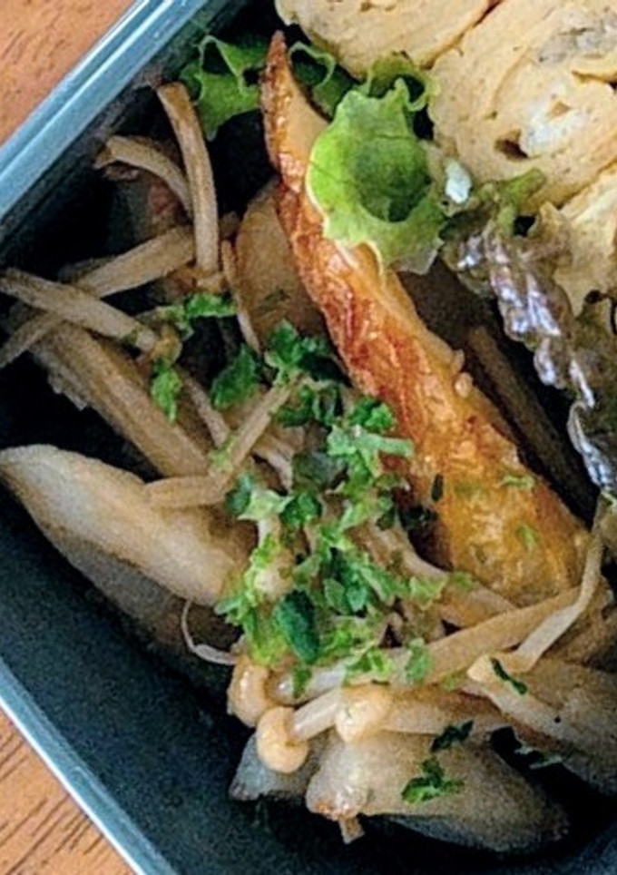 お弁当に♪ちくわとえのきのバタポン炒め-レシピのメイン写真