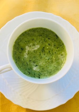 身体ぽかぽか❣️春菊のあっさりポタージュ-レシピのメイン写真