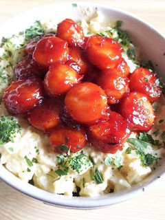 タルタルケチャップソーセージ丼-レシピのメイン写真
