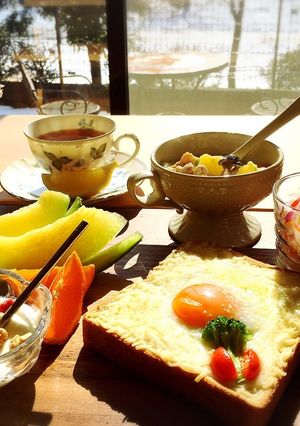 目玉焼きチーズトースト-レシピのメイン写真