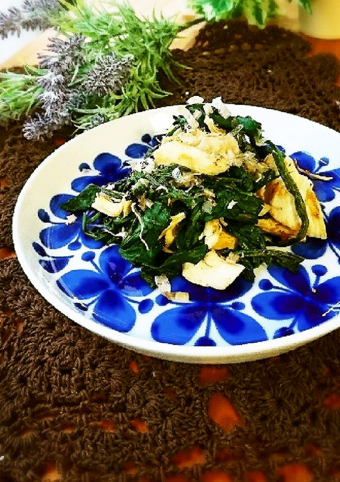 低糖質！ほうれん草とささみと鰹節-レシピのメイン写真