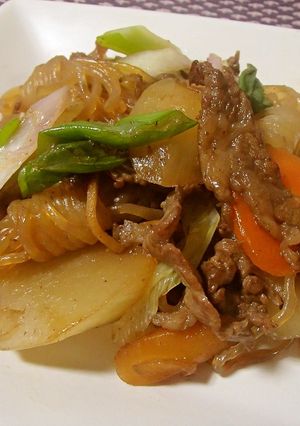 ヤーコンと長ねぎの牛肉しぐれ煮-レシピのメイン写真