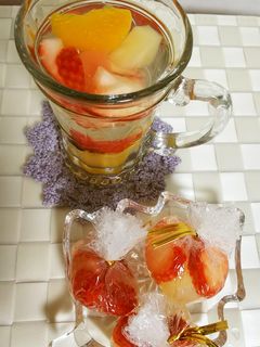 フルーツたっぷり寒天デザート-レシピのメイン写真