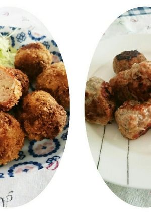 ❀粉豆腐でヘルシー肉団子&メンチカツ❀-レシピのメイン写真
