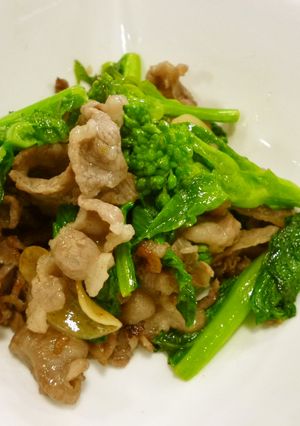菜の花と牛肉のにんにく炒め【ＪＡ福岡市】-レシピのメイン写真