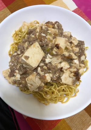 残った麻婆豆腐de麻婆麺-レシピのメイン写真