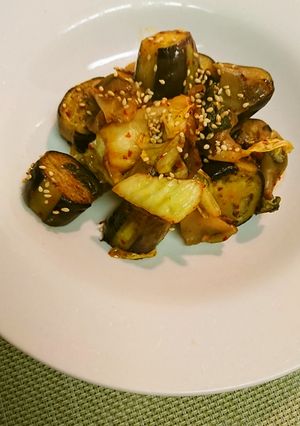 茄子のキムチ炒め-レシピのメイン写真