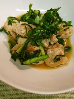 ニラと鶏もも肉さっぱり炒め-レシピのメイン写真