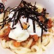 韓国の唐辛子ツナ缶で☆温玉辛ビビンうどん