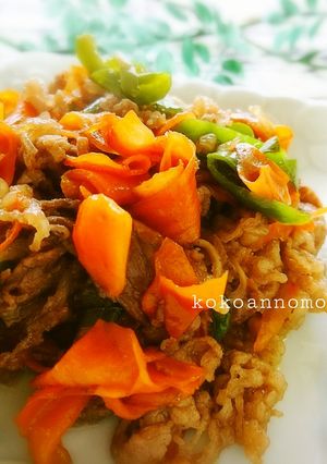 牛こま肉のオイスターソース炒め-レシピのメイン写真