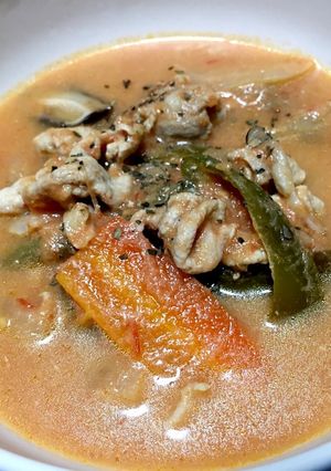 ルー不要!栄養満点☆冷凍トマトのシチュー-レシピのメイン写真