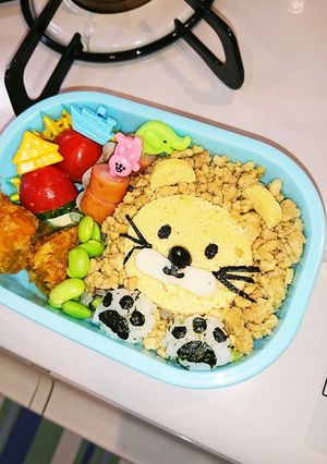 簡単可愛い!ライオンのお弁当 幼稚園用-レシピのメイン写真