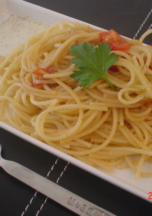 ゆず胡椒がピリリ　ペペロンチーノ-レシピのメイン写真