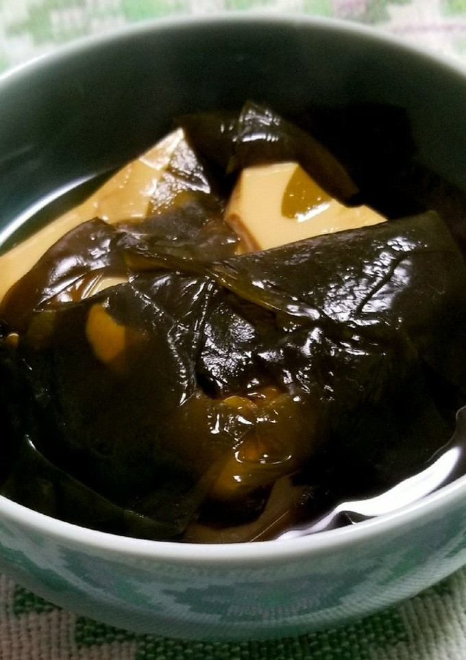 豆富とワカメの煮物-レシピのメイン写真