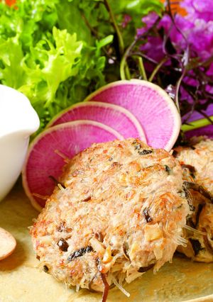 奈良県産豚肉のアジアン風ハンバーグ-レシピのメイン写真