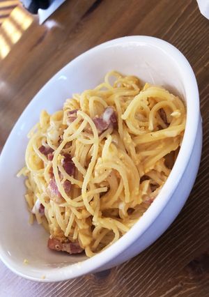 ワンポット乳化カルボナーラ-レシピのメイン写真