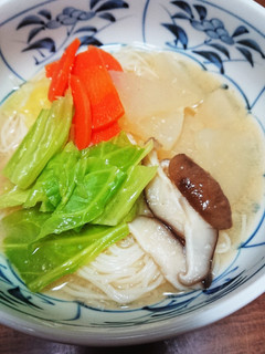 やさしい味噌煮込みそうめん-レシピのメイン写真