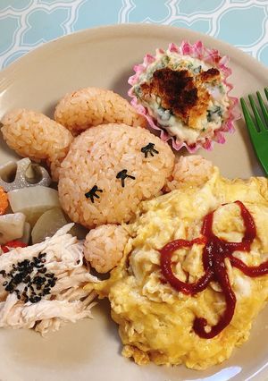 おやすみうさちゃんランチプレート-レシピのメイン写真