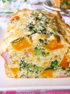 HM☆かぼちゃとブロッコリーのケークサレ-レシピのメイン写真