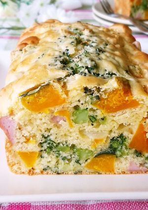 ＨＭ☆かぼちゃとブロッコリーのケークサレ-レシピのメイン写真