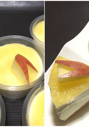 林檎入り レアヨーグルトケーキ-レシピのメイン写真