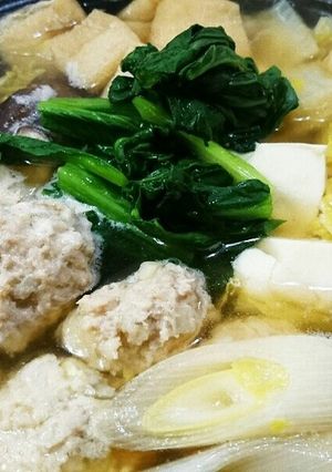 鶏団子鍋とつくねタレ焼き-レシピのメイン写真