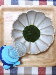 ★離乳食初期★時短ペーストほうれん草-レシピのメイン写真
