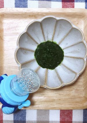 ★離乳食初期★時短ペーストほうれん草-レシピのメイン写真