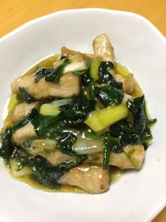豚肉とほうれん草&長ネギのニンニク炒め-レシピのメイン写真