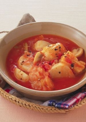 餅のトマトスープ-レシピのメイン写真