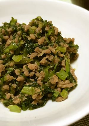 蕪の葉そぼろ-レシピのメイン写真