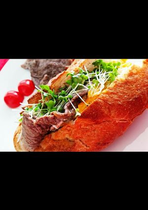 牛肉バケットサンド-レシピのメイン写真