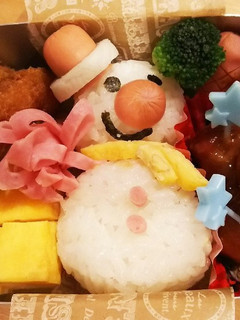 幼稚園年少さんのお弁当~雪だるま-レシピのメイン写真