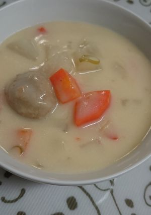 みそ豆乳スープ**-レシピのメイン写真