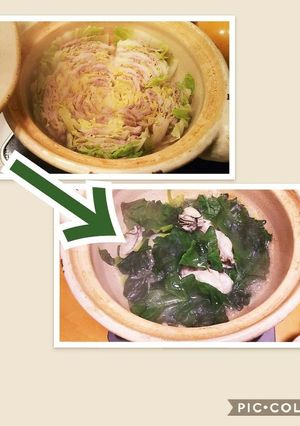 ミルフィーユ鍋からの変身！蒸し牡蠣-レシピのメイン写真