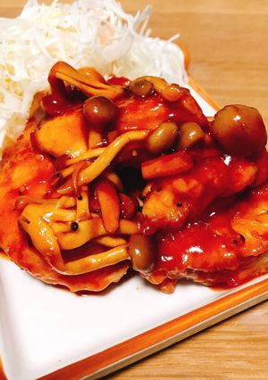 鶏肉のケチャップ煮！！-レシピのメイン写真