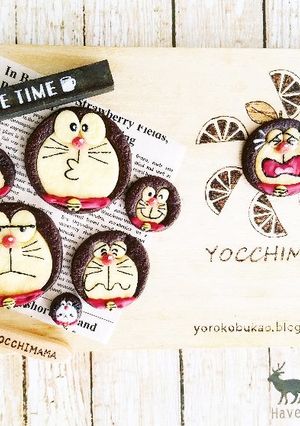 ホワイトデードラえもん型抜きクッキー-レシピのメイン写真