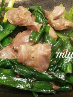 砂ぎもとニラの炒め物♪-レシピのメイン写真
