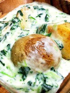 Rポテトのほうれん草ホワイトソースがけ-レシピのメイン写真