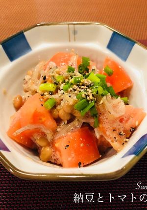 納豆とトマトとじゃこの酢の物-レシピのメイン写真