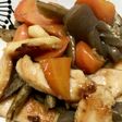 胸肉とごぼうの煮物