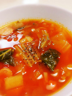 トマト缶で簡単【冬のミネストローネ】-レシピのメイン写真