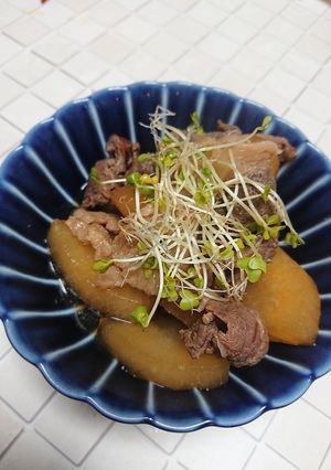 猪肉と大根の甘辛煮〜肉の甘さ引き立つ-レシピのメイン写真