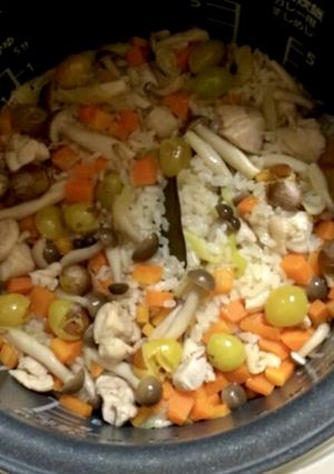 ぎんなんの炊き込みご飯-レシピのメイン写真