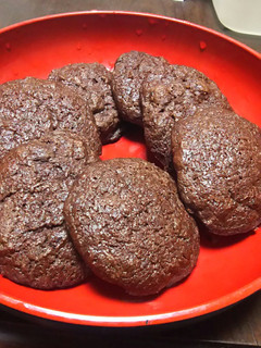 ココアパウダーと小豆のクッキー-レシピのメイン写真